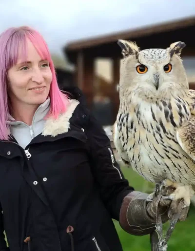 Priscilla owl pink hair